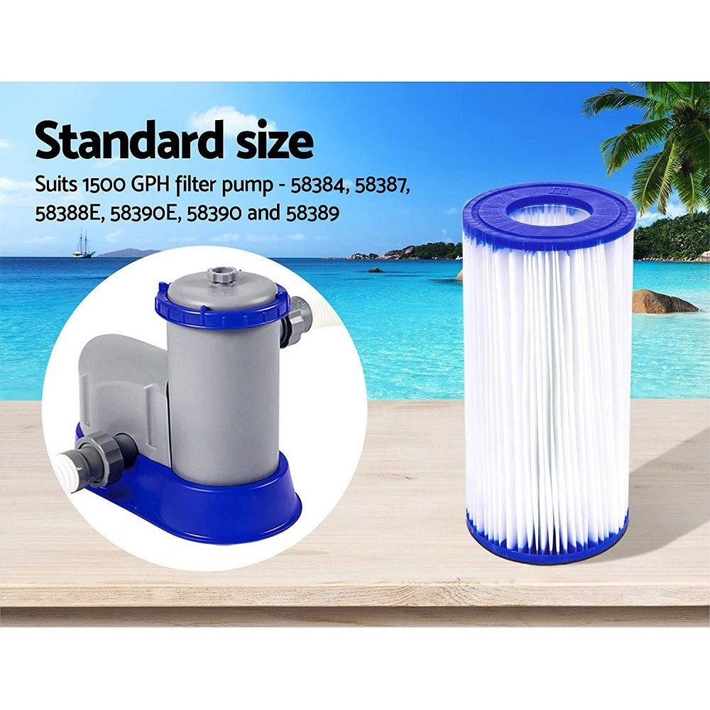 Trade Shop - Filtro Cartuccia Iii-a Di Ricambio Per Pompe Da 5.678l/h Pompa Per Piscina 58012 -