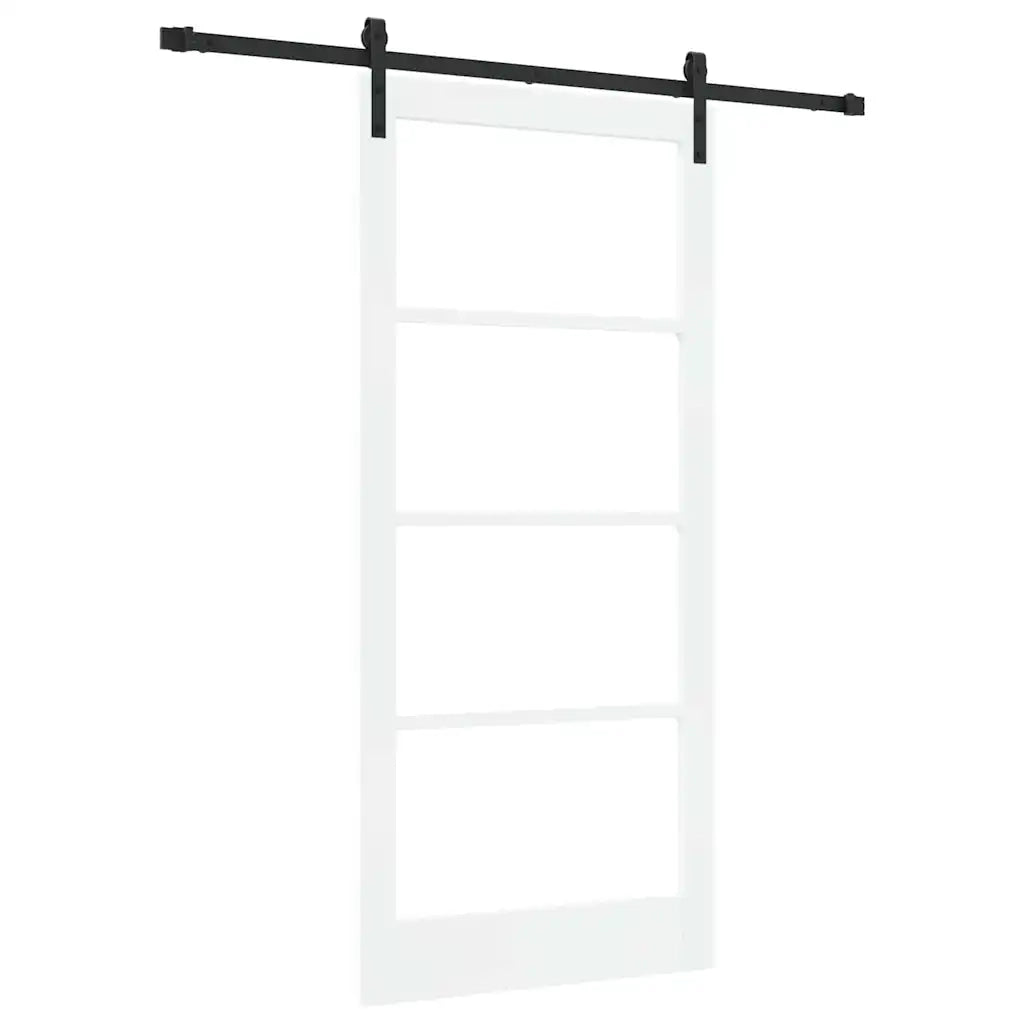 Porta scorrevole ORKDAL Bianco e Nero 93 x 202 cm 3331840