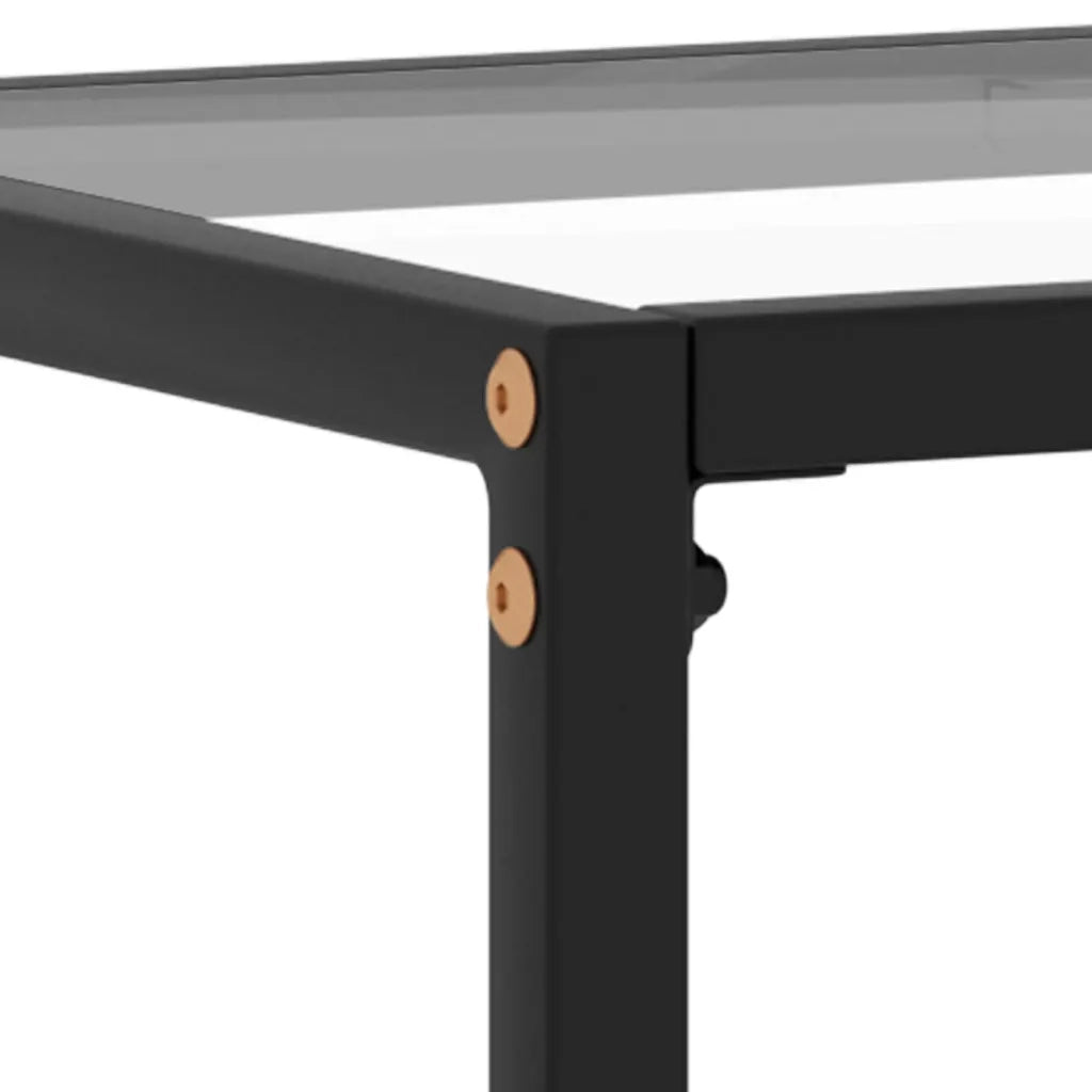 Tavolo Consolle | Tavolo d'Ingresso Trasparente 80x35x75 cm in Vetro Temperato