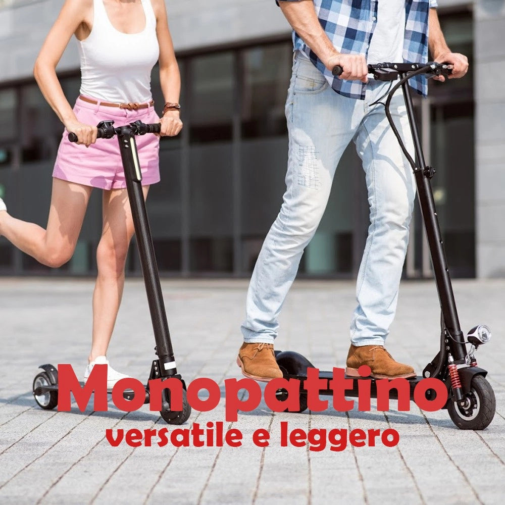 Trade Shop - Monopattino Due Ruote Veloce E Leggero Versatile Per Bambini E Ragazzi Svago -