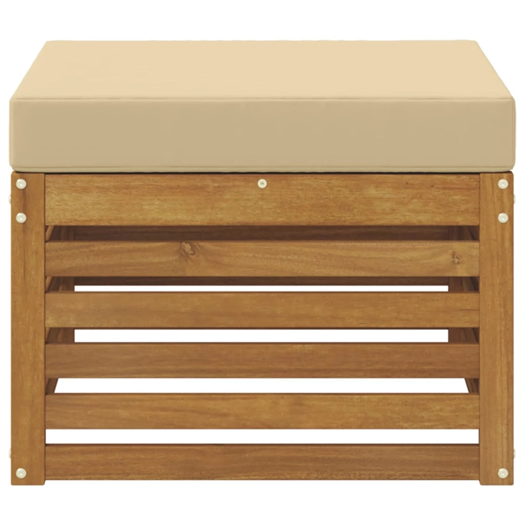 Poggiapiedi da Esterno Legno di Acacia Massello Naturale CFW5320901