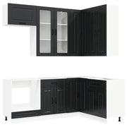 Unità Cucina KALMAR 8 pcs Nero Legno ingegnerizzato 3438458
