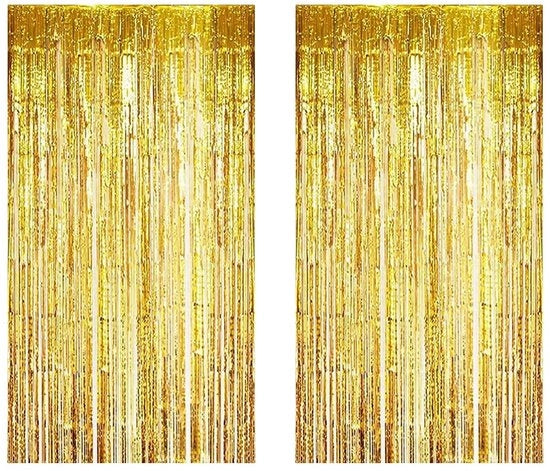 Tendaggi in Lamiera d'Argento - Decorazione per Feste - 2 Pezzi di Alta Qualità in Alluminio - Tendaggio Decorativo