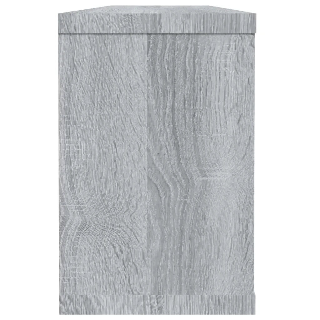 Mensole Cubo Muro 6 pz-Ripiani-Scaffale Grigio Sonoma 60x15x23 cm in Multistrato