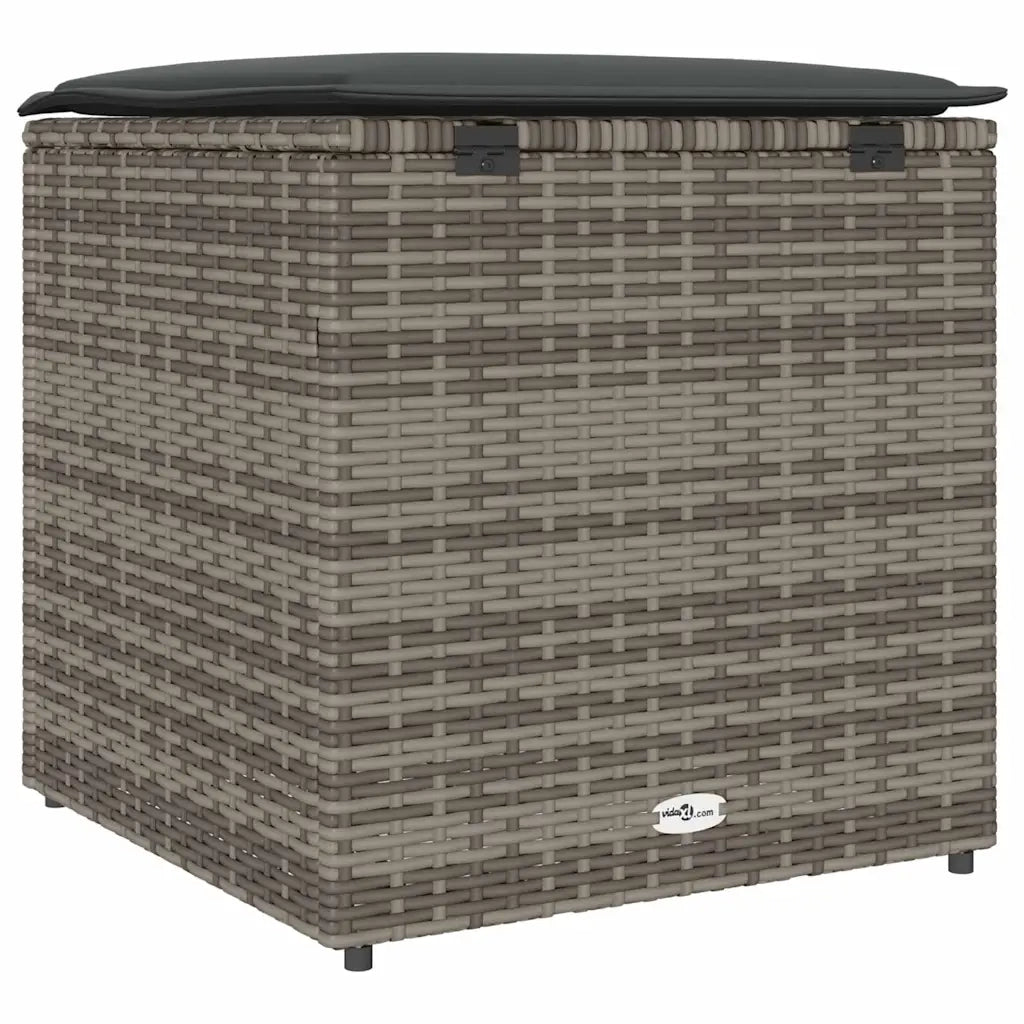 Scatola per Cuscini Grigio 50 x 50 x 50 cm polyrattan CFW8284451