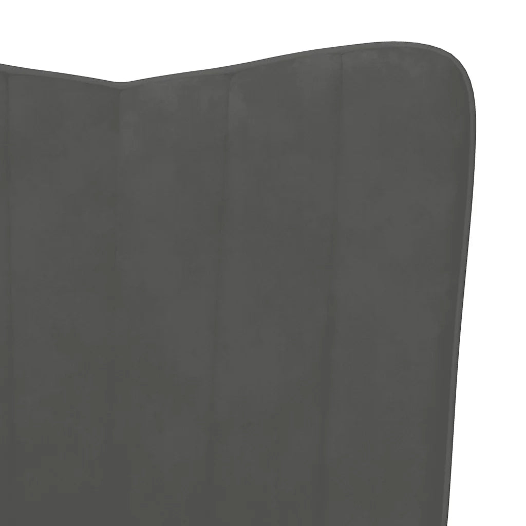 Sedia da Pranzo Grigio Scuro in Velluto cod mxl 38269
