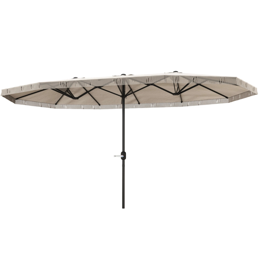 Ombrellone da Giardino ¨C zephmum ¨C Crema 4.5x2.7 m