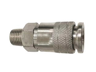 RUBINETTO RAPIDO PROFILO GERMANIA FILETTATO MASCHIO 1/4 P/COMPRESSORE - 1 pezzi EXCEL