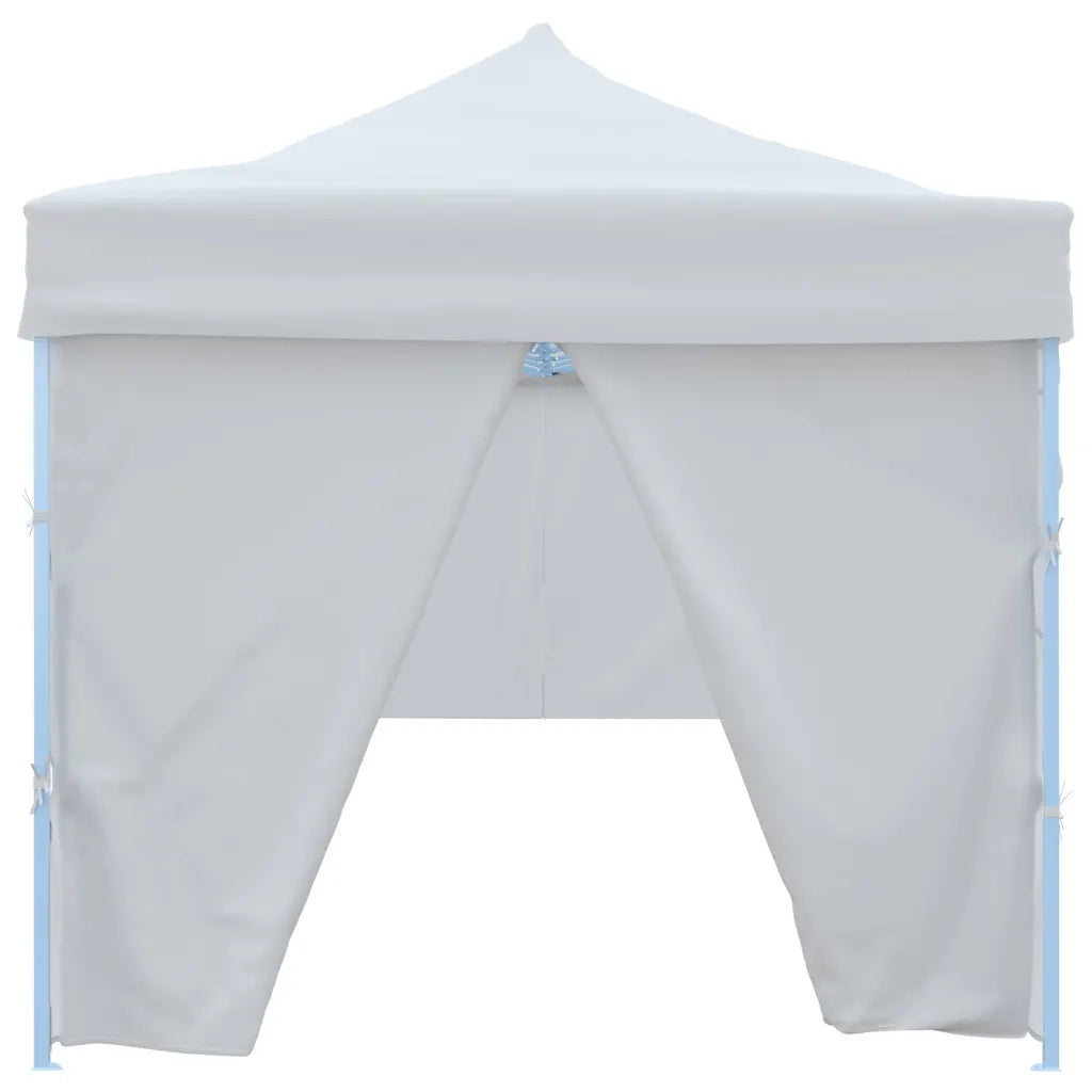 Tenda Pieghevole Pop-Up con 8 Pareti Laterali-Tenda Gazebo 3x9 m Bianca