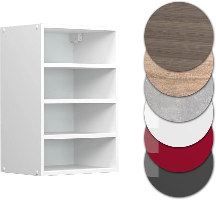 Pensile R-Line, Bianco, 40 cm, per la libera combinazione all'interno di sistemi cucina modulari
