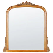 Specchio da parete in MDF dorato 75 x 78 cm Specchio decorativo da parete in stile vintage da appendere.