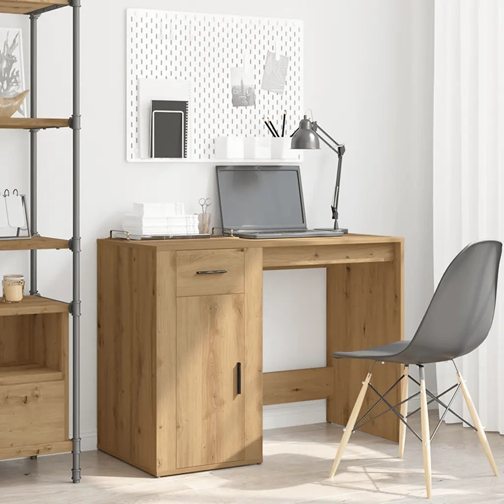 vidaXL Scrivania Rovere Artigianale 100x49x75 cm in Legno Multistrato