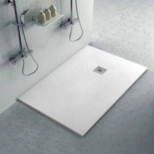 Piatto doccia 70x120 in resina su misura bianco effetto pietra Karen