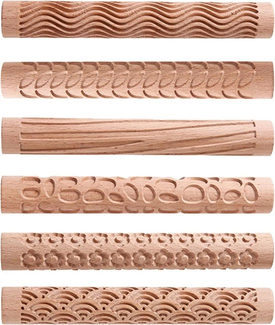 Patroni di Modellazione della Terra a Ruota con Tessuto di Legno - Deformatore Manuale di Pasta di Terra - Ruota a Tessuto Manuale - Strumenti di Cottura Artigianali - Artigianato DIY (Tipo 2)