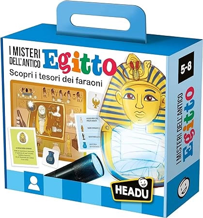 Headu I Misteri Dell'Antico Egitto Scopri I Tesori Dei Faraoni It53719 Gioco Educativo Per Bambini 5-8 Anni Made In Ital