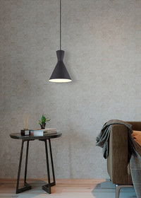 Lampada a Sospensione da Interno a LED in Metallo Nero Opaco