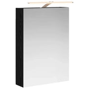 Mobiletto per specchio da Bagno | Armadio da bagno Rovere Nero 50 x 14,5 x 70 cm
