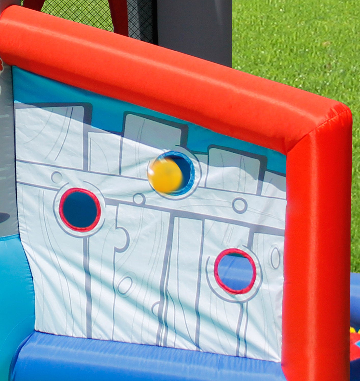 Castello Gonfiabile per Bambini Little Village 300x280x215 cm Portata Massima 135 kg