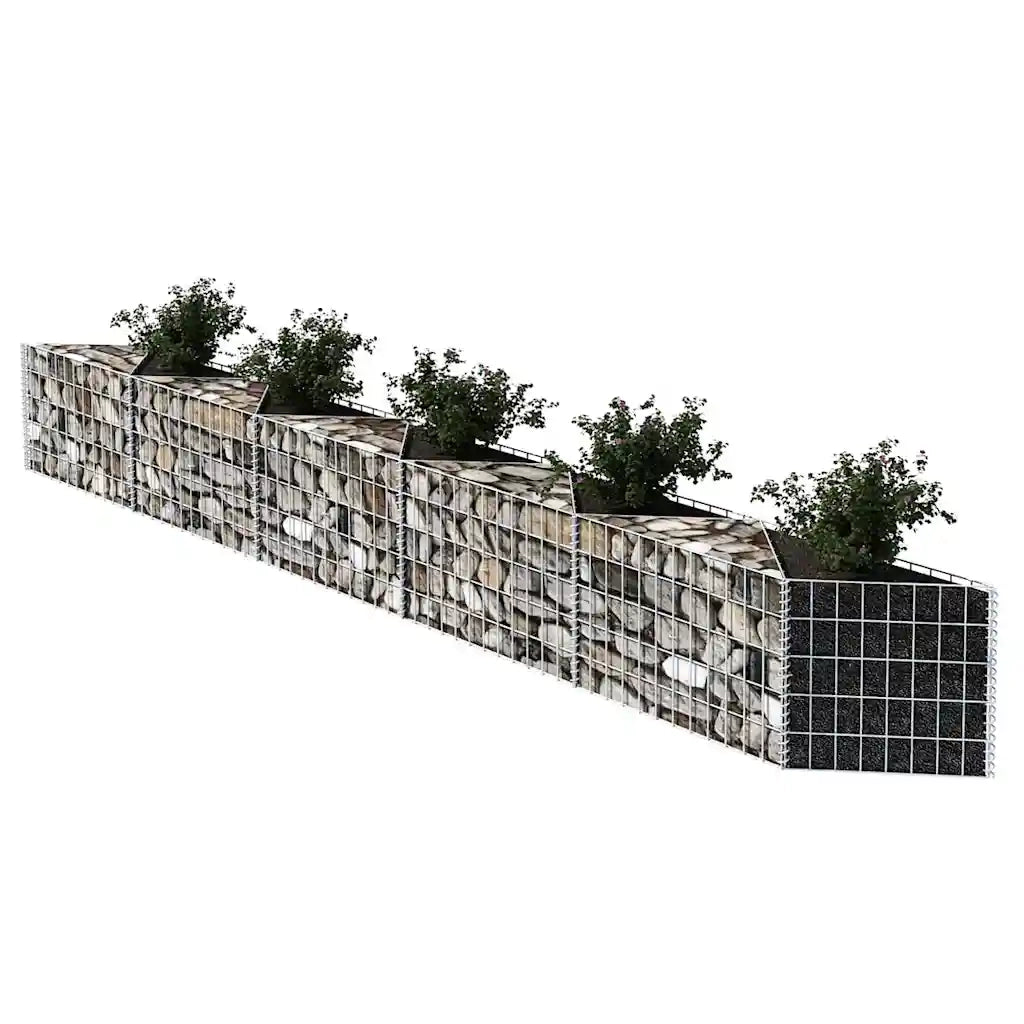 Gabbione in Rete in Acciaio Zincato 300x30x50 cm 142538