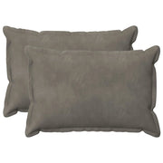 Cuscino con cuscino HOUTEN 2 pz Grigio Chiaro Velluto 935808