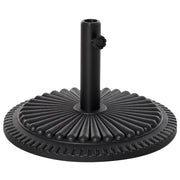 Base per Ombrellone da Giardino Ø49 cm 15 Kg in Plastica Nero