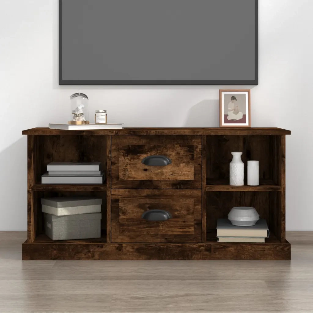 Mobile TV | Armadietto TV | Mobile Porta TV Rovere Fumo 99,5x35,5x48cm in Legno Multistrato
