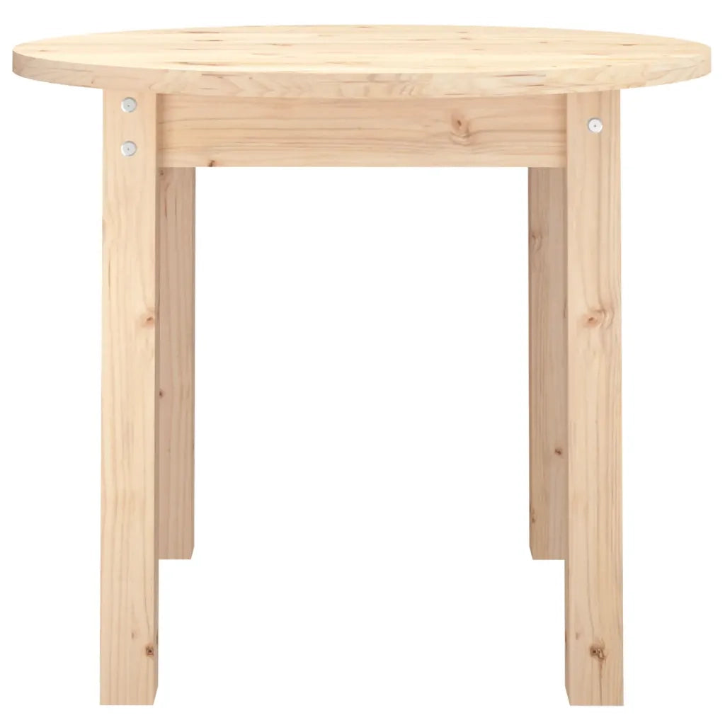 Tavolino da Salotto Ã˜ 55x45 cm in Legno Massello di Pino cod mxl 20584