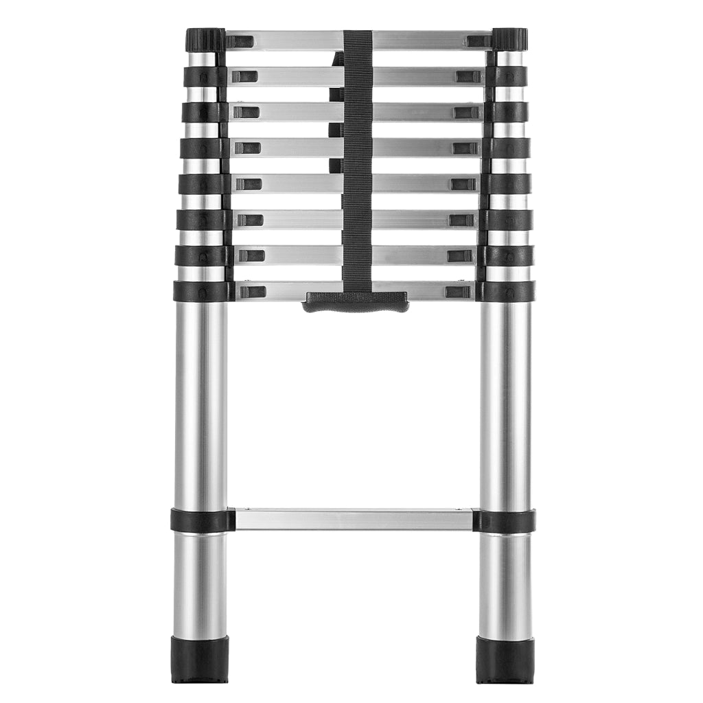 Scala domestica telescopica in alluminio KADAX, estensibile e pieghevole, 9 gradini, portata 125 kg