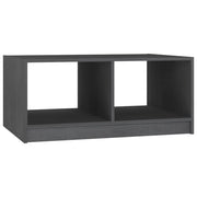 Tavolino da salotto | Tavolino da caff¨¨ | Tavolino da Soggiorno Grigio 75x50x33,5 cm Legno Massello di Pino