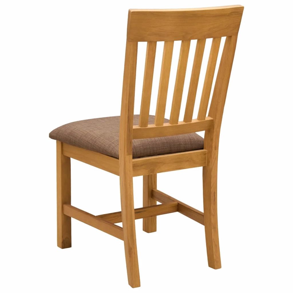 Sedia da pranzo 2 pcs Legno di Quercia Massello Grigio 42039155