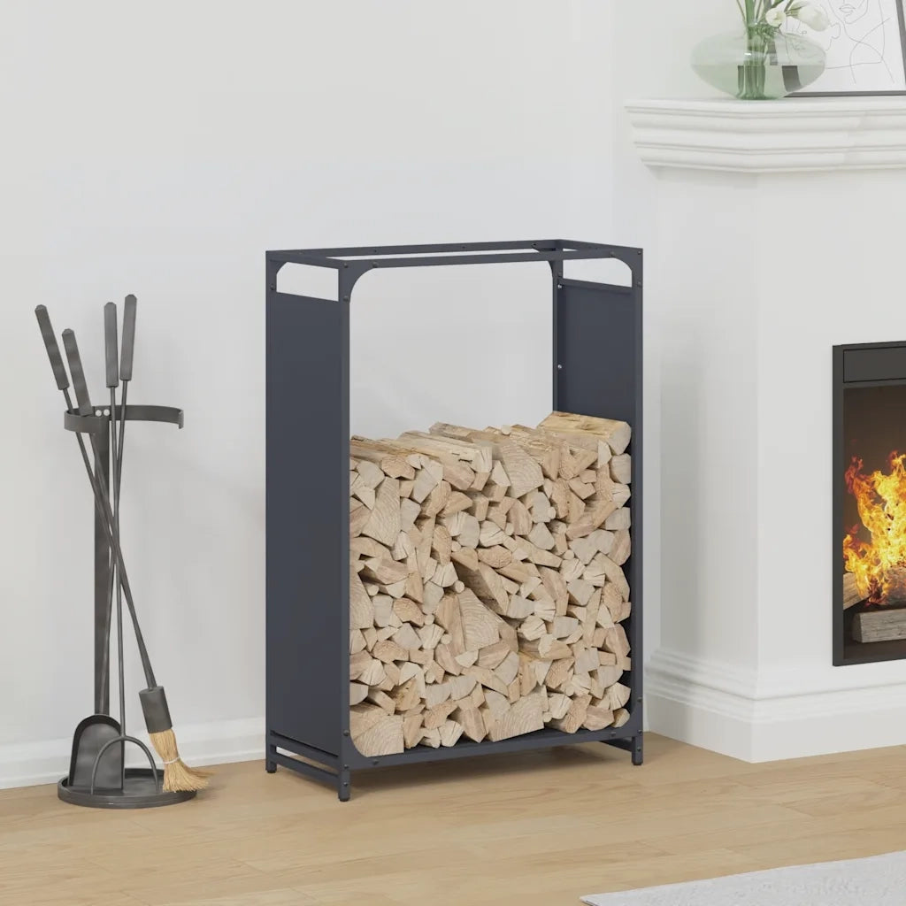 Rastrelliera per Legna da Ardere Antracite 60x28x90 cm CFW9215661