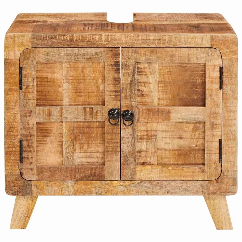 Mobiletto da bagno moderno con capiente spazio di archiviazione 60 x 33 x 55 cm legno marrone 02_0058083