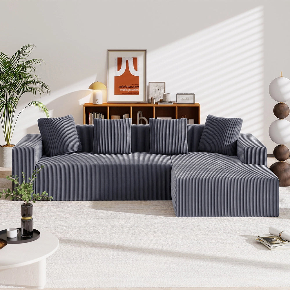 Divano modulare Cloud a L - Xylo - Con chaise longue design moderno imbottitura confortevole
