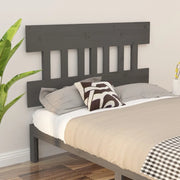 Testiera per Letto-Testata-Testiera Decorativa Grigia 143,5x3x81 cm Legno Massello di Pino