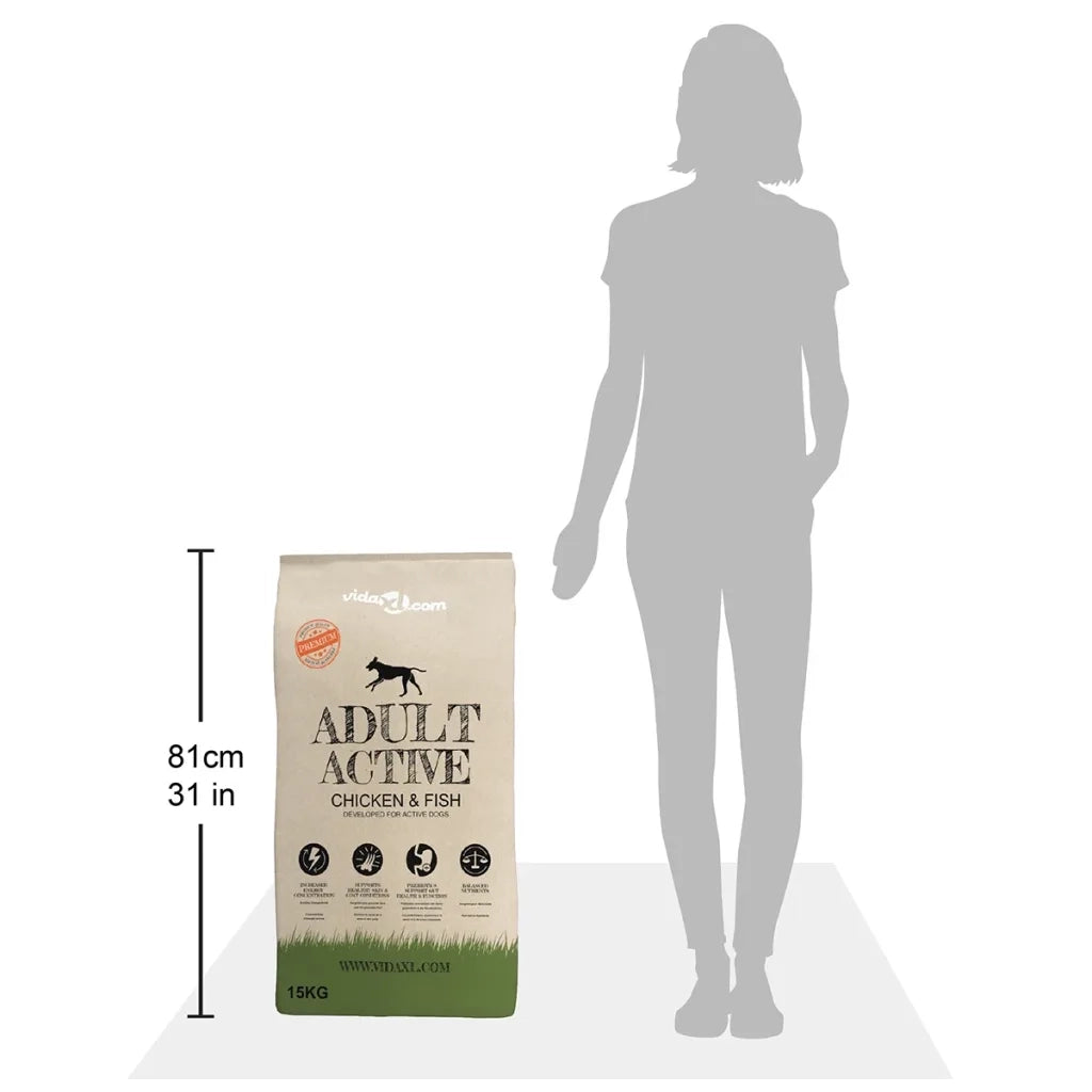 Cibo Secco Cani Premium Adult Active Chicken & Fish 2 pz 30 kg 275194