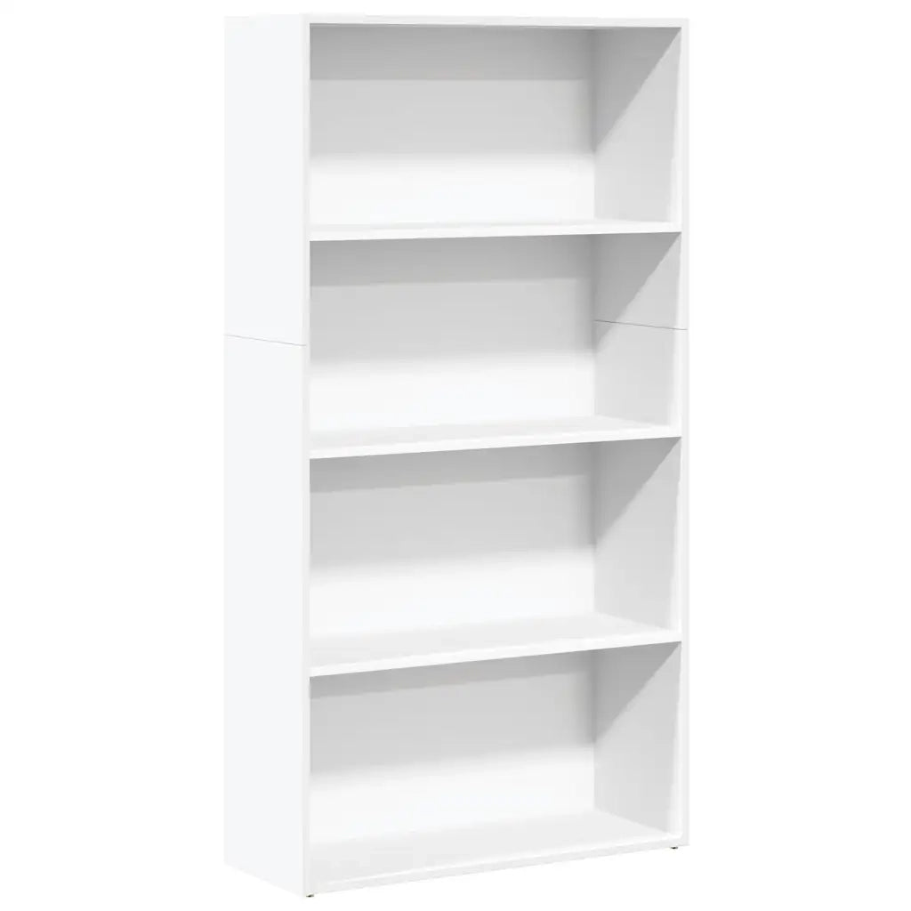 vidaXL Libreria Bianca 80x30x152 cm in Legno Multistrato