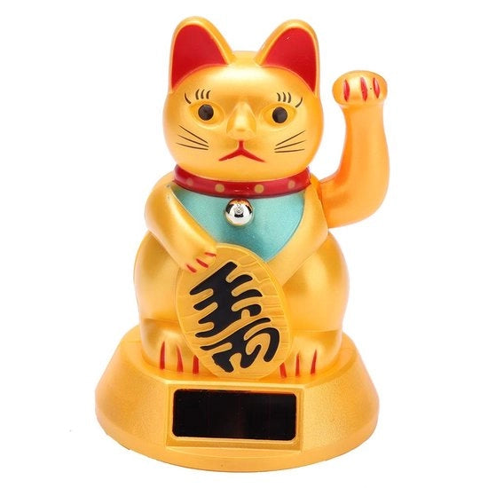 Gelatina di buon auspicio con gesto di benedizione - alimentata da energia solare - decorazione - statuetta di buon auspicio - per la casa - accogliente - statuetta di buon auspicio da desiderio