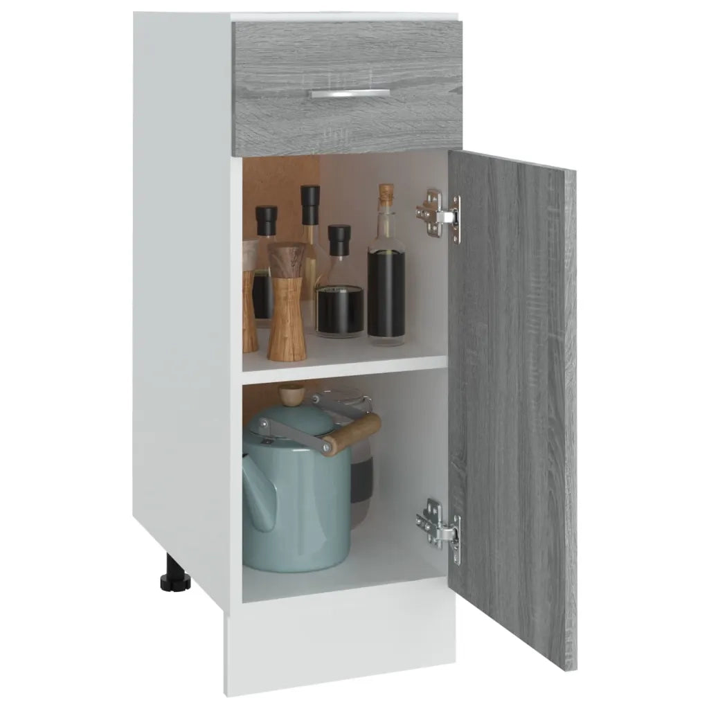 Mobile con Cassetto “Lyon” Grigio Sonoma 30x46x81,5 815568