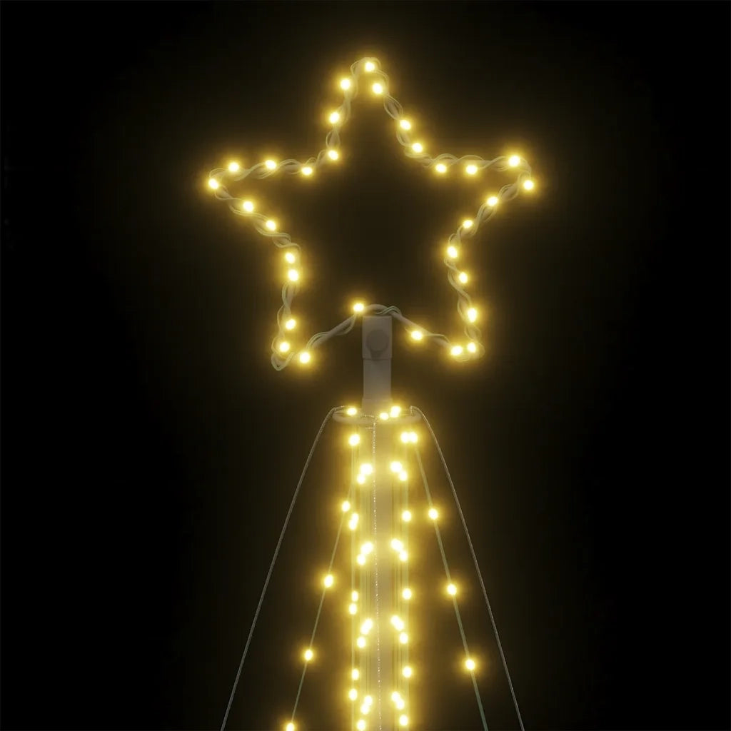 Albero di Natale | Decorazioni natalizie a LED 570 LED Bianco Caldo 399 cm
