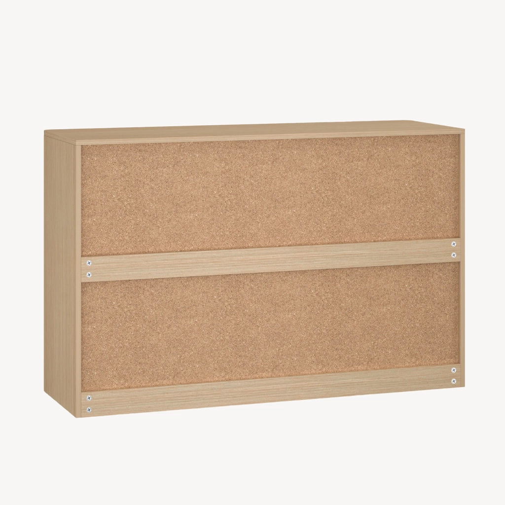 Cassettiera Takranmaa Comò con 6 Cassetti 120 x 39 x 77 cm - Effetto Rovere [en.casa]