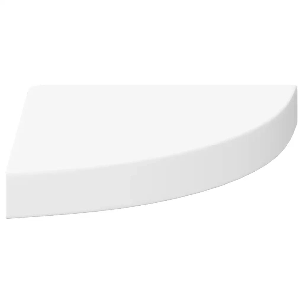 Scaffali Angolari a Parete 2 pz Bianchi 25x25x3,8 cm MDF cod mxl 33075