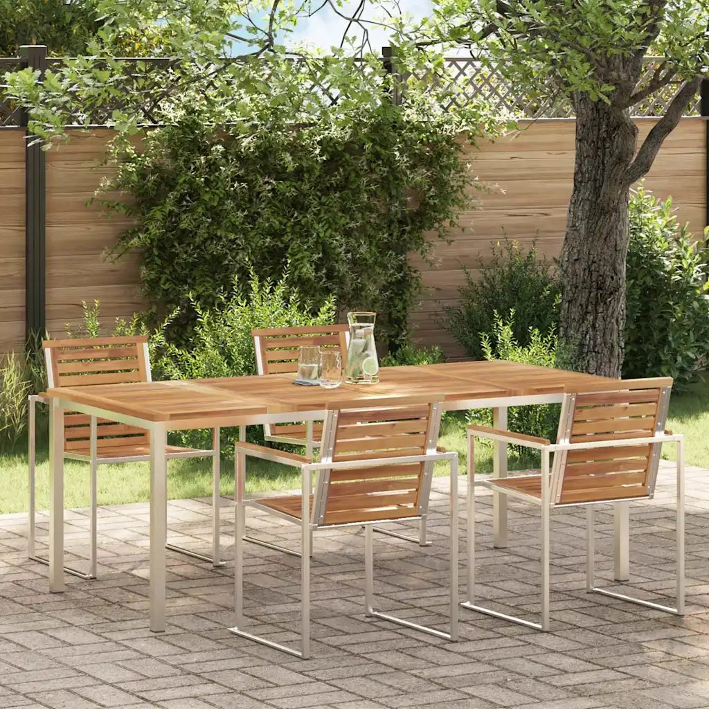 TavolodaPranzo Marrone 200 x 90 x 75 cm Legno di teak solido 42006192