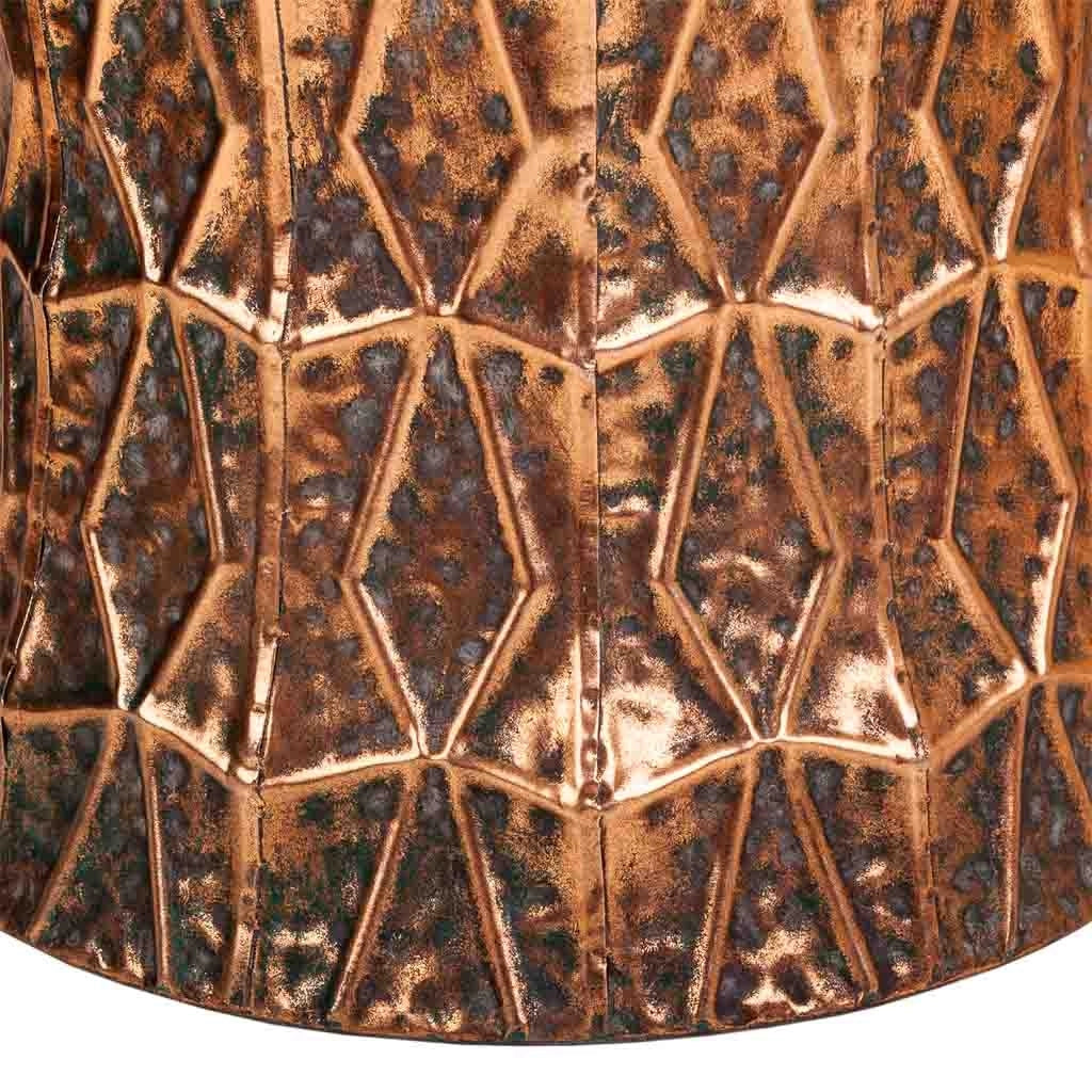 Sgabello in metallo dorato 35,5x35,5x34h