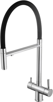 MONOCOMANDO LAVELLO 3 VIE MISSOURI ACCAIO INOX RUBINETTO CUCINA