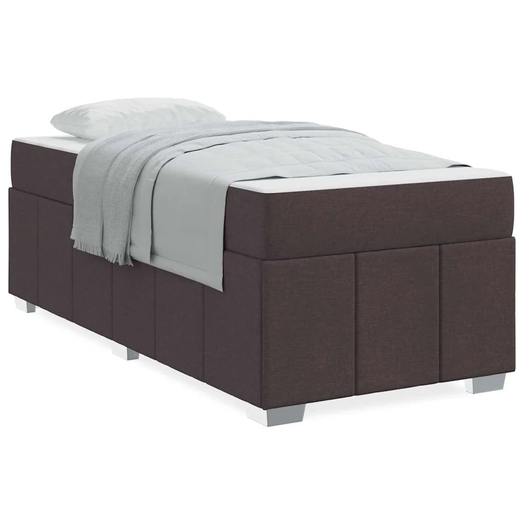 vidaXL Struttura del letto Marrone scuro 90 x 200 cm Tessuto