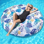 Zattera da bagno per adulti, 150 x 150 cm, ombrellone gonfiabile in tessuto, materasso multifunzionale in tessuto, per feste in spiaggia e mare