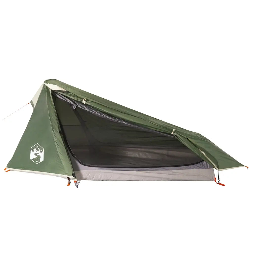 Tenda da Campeggio a Tunnel per 1 Persona Verde Impermeabile 94608