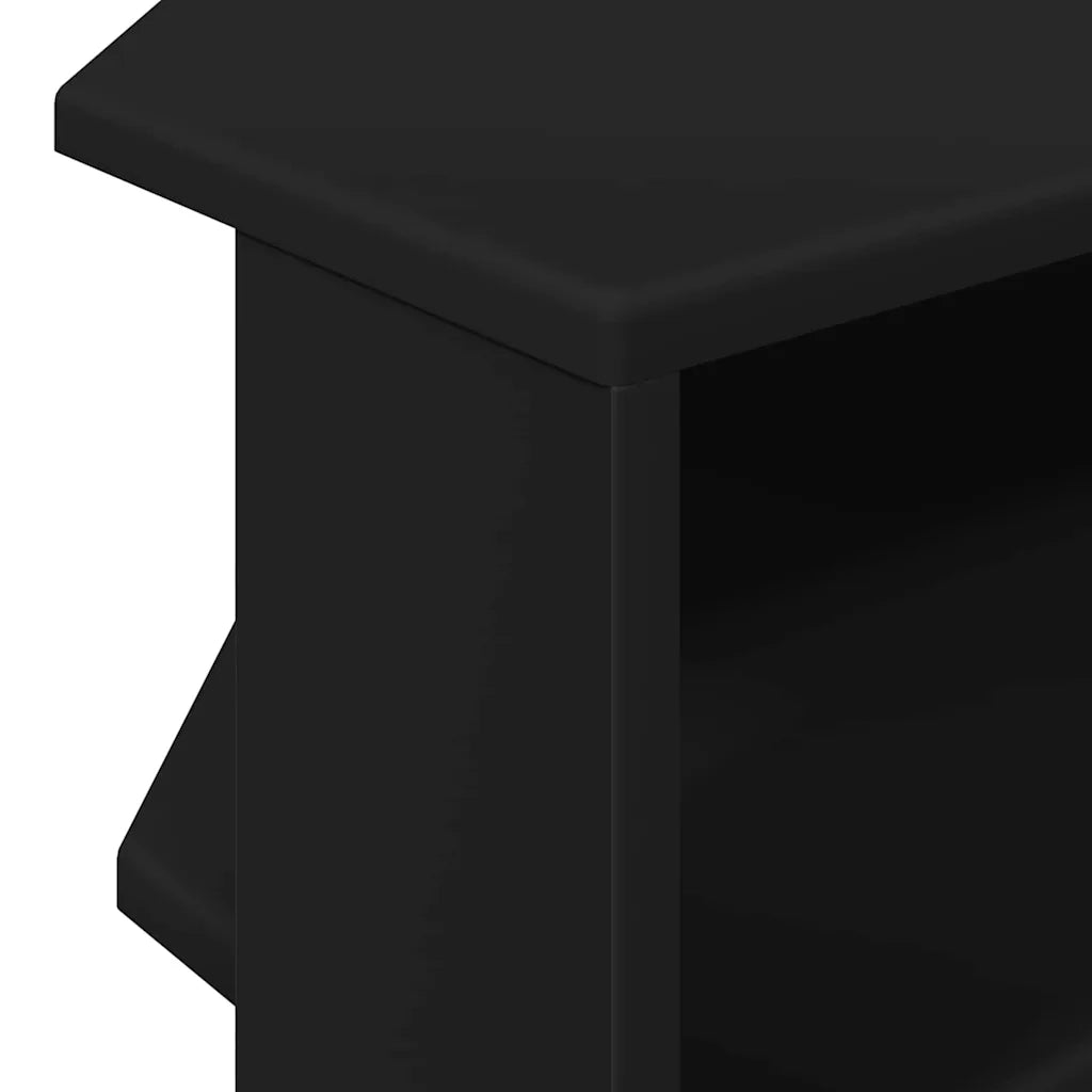 MobileTVAngolare Nero 102x40,5x45cm Legno multistrato