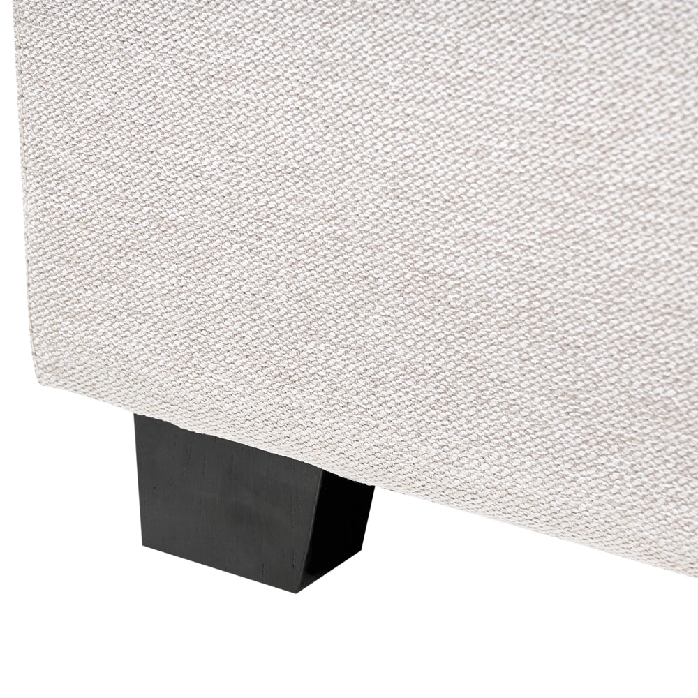 Letto matrimoniale ad acqua in velluto beige chiaro 160 x 200 cm testata imbottita stile moderno