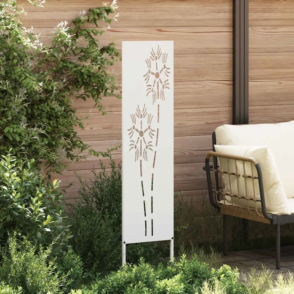 vidaXL Pannello Decorativo da Giardino Altro Bianco 32 x 140 cm